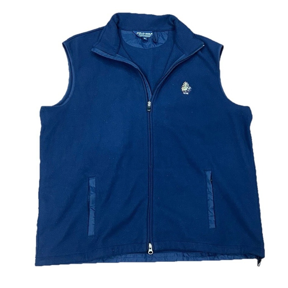 Polo Ralph Lauren Vest Mens XL Full Zip Blue Performance Fleece Vest